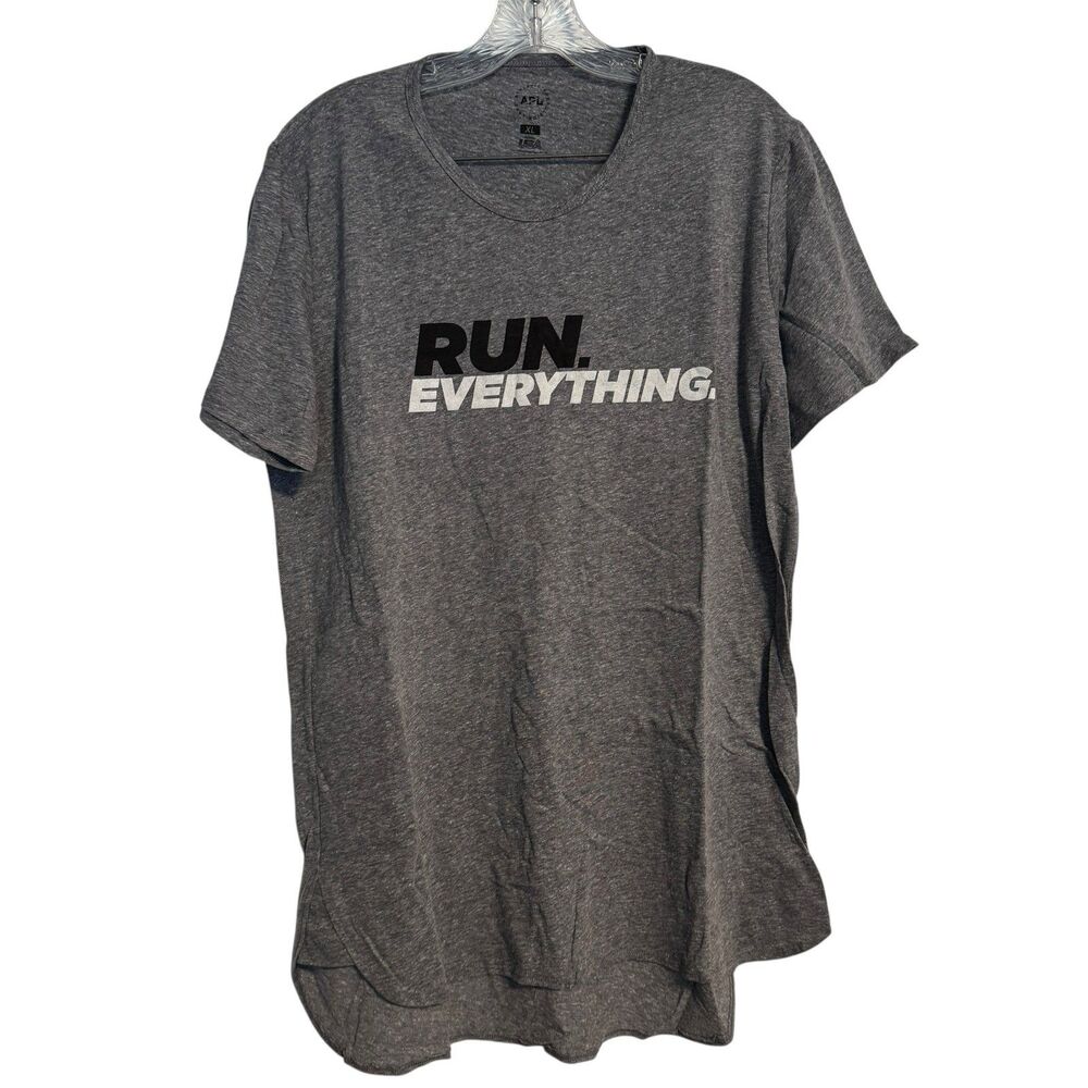 APL‎ Men's Size XL Performance Tee Heather Gray Short Sleeve Run Everything